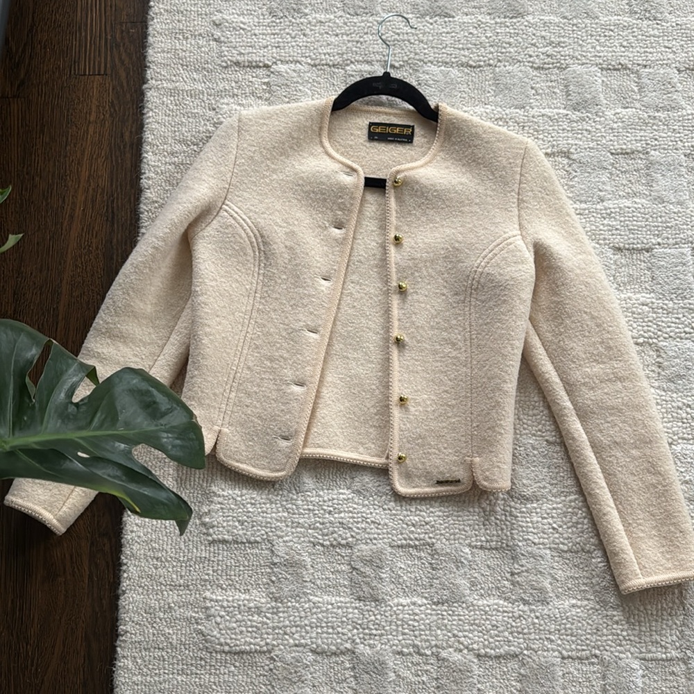 Geiger of Austria Pure Wool Vintage Cream Women's Jacket